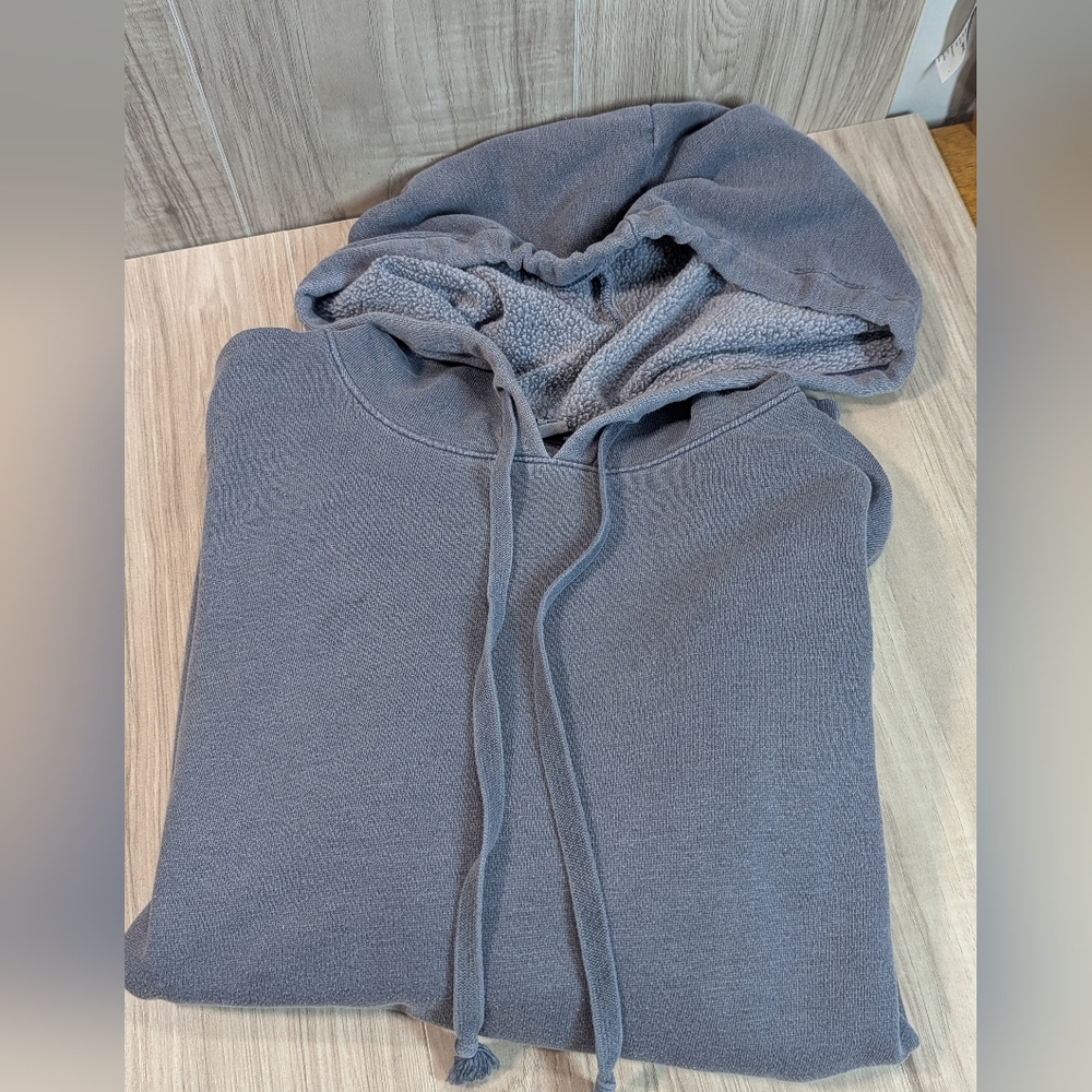 AMERICAN EAGLE Sweatshirt Women's Size XL Hoodie Vintage Look Blue Gray